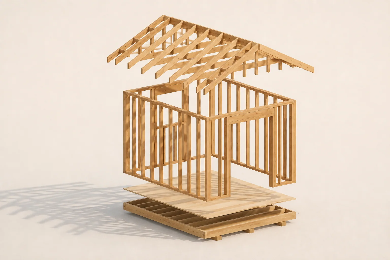 Inspect the same shed through five distinct checks and a revision handoff.